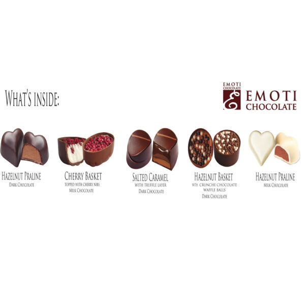 Belgian Chocolates EMOTI Gift boxes and pralines