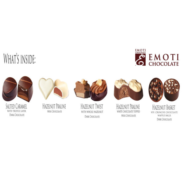 Belgian Chocolates EMOTI Gift boxes and pralines