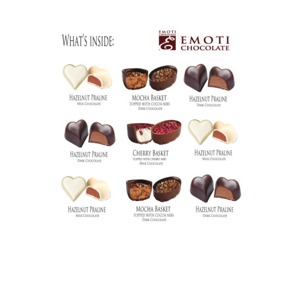 Belgian Chocolates EMOTI Gift boxes and pralines