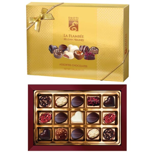 Belgian Chocolates EMOTI Gift boxes and pralines